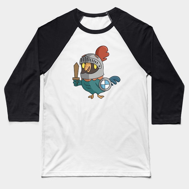 Chicken Baseball T-Shirt by Israelement